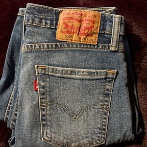 510 Levi's Blue Denim Jeans 28 x 32